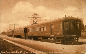 New Southern Pacific Electric Train, Oakland and Alameda, California       
